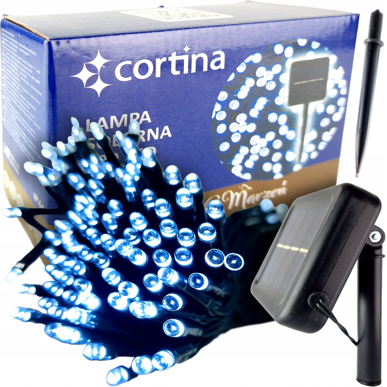 Girlanda Cortina 2200 cm solárna